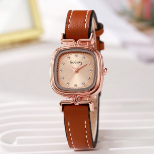 New fashionable square ins, niche antique style women's watches, women's styles, belts, hot selling, compact, and popular among students