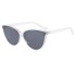 European and American trendy cat eye multi-color lens sunglasses 2418 new fashionable sunshade sunglasses for women can be sent as a set