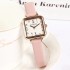 New Korean square plate women's watch, simple and niche style, student party fashion belt, high beauty watch