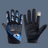 Cycling gloves for men, outdoor full finger thin motorcycle, anti slip, breathable, spring summer autumn road bike, half finger