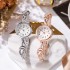 New hot selling fashionable women's watch, high school student digital diamond inlaid women's watch, bracelet watch, niche high beauty quartz watch