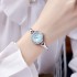 Goldian style minimalist design, compact and exquisite round dial bracelet watch, fashionable Korean version versatile quartz watch