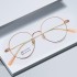 6950 New Artistic Women's Round Frame Myopia Glasses Frame Pure Titanium Glasses Frame Can be Paired with Titanium Frame Fashion Glasses Frame