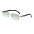 2022 New Retro Small Framed Frameless Sunglasses for Female Internet Celebrities, Same Style European and American Sunglasses for Female Trendy Sunglasses