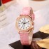 New Korean version full diamond plate women's watch, fashionable student belt, high-end temperament, niche quartz watch