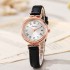 New Korean style fashionable round women's watch, women's style temperament belt, niche high-end sense of appearance, cross-border popular item