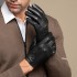 Leather gloves for men in spring and autumn, top layer sheepskin, driving gloves, hollowed out breathable single-layer thin design, hand repair for driving and cycling