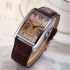 New Fashion Women's Watch Women's Belt Square Dial Couple Watch Student Casual Quartz Fashion Watch