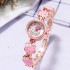 New KT Cat Watch Women's Fashion Cute Children's Bracelet Steel Belt Watch Women's Student Electronic Quartz Watch