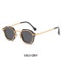 2024 Internet Celebrity Same Style Sunglasses Men's Trendy Retro Steampunk Small Box Anti Blue Light Sun Glasses Frame