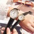 New fashion Korean brand watches for women, student quartz watches, men's belts, casual couple watches