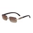 2022 New Retro Small Framed Frameless Sunglasses for Female Internet Celebrities, Same Style European and American Sunglasses for Female Trendy Sunglasses