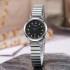 New round women's watch, women's style, Korean version, fashionable, simple, niche, student steel strip, high-end, stylish and explosive