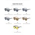 2021 New Men's Full Frame Double Beam Toad Glasses European and American Men's Retro Large Frame Sunglasses Driving Sunglasses