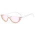 Cross border 2021 New Fashionable Half frame Diamond inlaid Sunglasses, European and American Instagram Influencers, Same Style Sunglasses, Female Trend