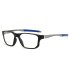 Polygonal aluminum magnesium foot 5855 flat light glasses 2024 new personalized irregular men's glasses with adjustable prescription