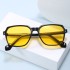 2024 New Large Frame Rice Nail Sunglasses, European and American Fashion Versatile Sunglasses, One Piece Hair Replacement Sunglasses