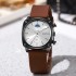 New style men's watch, men's style, high-end brand, trendy student party, waterproof, niche, simple and atmospheric