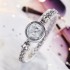 New Fashion Simple Temperament Chain Steel Women's Watch Women's School Life Waterproof Korean Tiktok Live