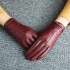 Leather gloves for women in winter, Korean version, sheepskin for repairing hands, touch screen with thick velvet for warmth and insulation, short riding gloves for driving