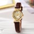 Cross border popular new fashionable women's watch, women's style, compact retro belt, high beauty wholesale student watch