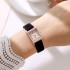 Fashionable and versatile new women's watch, women's style, niche high-end temperament, student party square belt, cross-border popular item