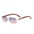 2022 New Retro Small Framed Frameless Sunglasses for Female Internet Celebrities, Same Style European and American Sunglasses for Female Trendy Sunglasses