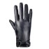 Leather gloves for men in winter, warm leather gloves for riding motorcycles and driving, thin and plush thick sheepskin gloves