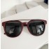 2021 New Men's Full Frame Double Beam Toad Glasses European and American Men's Retro Large Frame Sunglasses Driving Sunglasses