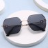 2024 New Polygonal D Home Metal Sunglasses Fashion Stage Show Sunglasses Outdoor Sunshade Sunglasses