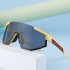 2024 New Fashionable Conjoined Large Frame Sunglasses for Men's Trendy Outdoor Cycling Sports Colorful Sunglasses for Women Cross border Wholesale