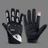 Cycling gloves for men, outdoor full finger thin motorcycle, anti slip, breathable, spring summer autumn road bike, half finger