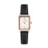 New ladies' simple and niche design, light luxury temperament, small square green watch, quartz watch for middle and high school students' exams