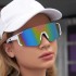 2023 New European and American Integrated Cycling Sunglasses for Men, Colorful Outdoor Windproof Sports Sunglasses for Women, Shapes