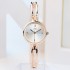 New fashion simple temperament women's watch female student electronic quartz watch set jw Tiktok live broadcast with goods