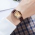 New Korean Fashion Women's Watch Retro Ins Style Wine Bucket Belt Learning Life Waterproof Simple Watch