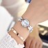 Brand Korean Fashion Five Leaf Flower Steel Belt Watch Women's Bracelet Fashion Watch Student Bracelet Women's Quartz Watch