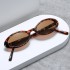 Source Factory Product 2021 New Retro Water Drop Elliptical Frame INS Style Personalized Sunglasses Trendy Hip Hop Sunglasses