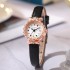 New versatile round women's watch, niche Instagram style, waterproof, high-end, student party, cross-border