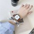 New style fashionable high school student watch for women, men's Korean version square ins style electronic niche light luxury quartz watch