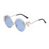 2024 New European and American Fashion Round Frame Sunglasses for Women, Personalized Outdoor Street Photography Sunglasses for Women, Cross border Wholesale Shapes