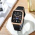 24 new styles, fashionable men's and women's watches, niche high-end sense, student rectangular tape calendar, quartz watch