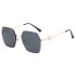 2024 New Polygonal D Home Metal Sunglasses Fashion Stage Show Sunglasses Outdoor Sunshade Sunglasses