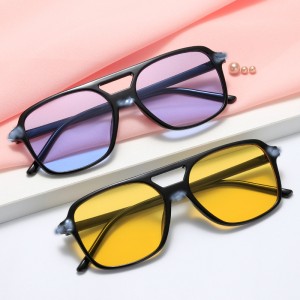 2021 New Double Beam Fashion Sunglasses Cross border Trendy Sunglasses for Men and Women, European and American Fashion Sunglasses Factory Goods