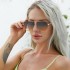 Sunglasses men's 2024 new retro double beam toad sunglasses men's trendy glasses wholesale sunglasses