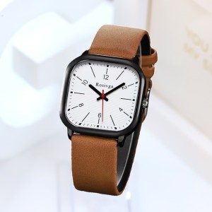 New style brand fashionable couple women's watch women's watch men's high school Instagram style square digital quartz watch