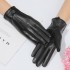 Top layer genuine sheepskin gloves for women in winter, with plush and thick touch screen for driving and cycling. Korean version, simple, fashionable, and warm