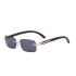 2022 New Retro Small Framed Frameless Sunglasses for Female Internet Celebrities, Same Style European and American Sunglasses for Female Trendy Sunglasses