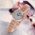 New Ins style fashionable high-end appearance women's watch niche steel strip Korean version student party quartz watch