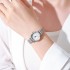 New round women's watch, women's style, Korean version, fashionable, simple, niche, student steel strip, high-end, stylish and explosive